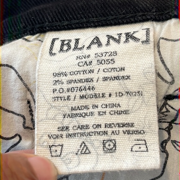 Blank NY Womens Black Denim Jeans Grommets Size 27 - Picture 9 of 10